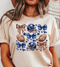 Coquette Football Shirt, Football Bow Shirt, Dallas Coquette Bow Tee, Coquette Aesthetic, Graphic Tee Gift For Football...