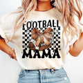 Coquette Football, Football Bow, Checkered Game Day Tshirt Hoodie, Sweatshirt | RetroVerseTees.com