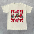 Coquette Game Day Shirt, Football Game Day T-shirt, Coquette Football Shirt, Sports Team Spirit Shirt, Coquette Aesthetic...