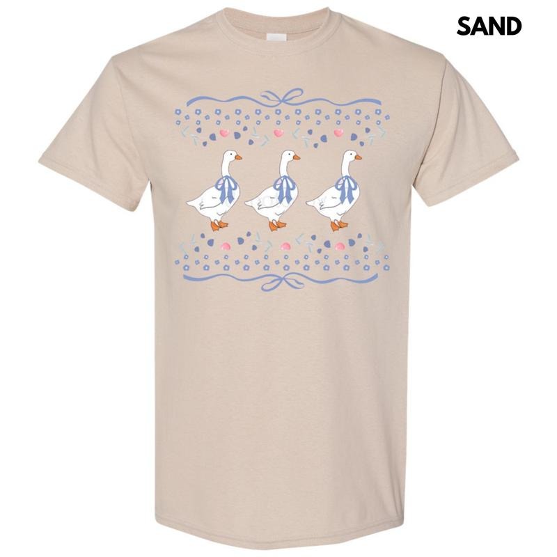 Coquette Geese Gildan Short Sleeve T-Shirt Hoodie, Sweatshirt | RetroVerseTees.com