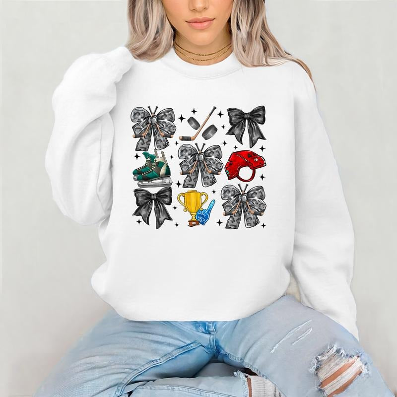 Coquette Hockey DTF Transfers - THIS IS NOT A SHIRT Hoodie, Sweatshirt | RetroVerseTees.com