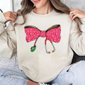 Coquette Nurse Stethoscope Bow Shirt, Valentine Gift For Nurse, Nurse Bow Shirt, Nurse Gift, Nurse Ribbon Shirt, Gift For...