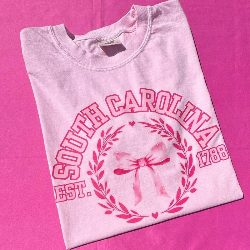 Coquette STATES Blossom Comfort Colors T-Shirt Hoodie, Sweatshirt | RetroVerseTees.com