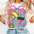 Coquette Softball Brushstroke T-Shirt, Softball Coquette Shirt, Game Day T-Shirt, Softball Bow Shirt, Softball Mama...