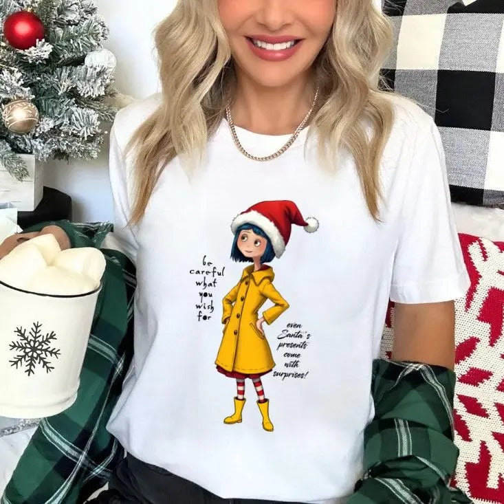 Coraline Christmas Shirt, Coraline Merch, Christmas animate, Coraline Christmas Tshirt, Dreaming of Coraline Sweatshirt,...