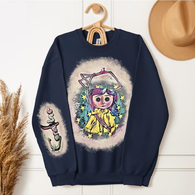 Coraline Movie Hoodie, Funny Shirt 2024, Coraline Movie Vintage Retro HorrorT-Shirt, Coraline Sweatshirt | RetroVerseTees.com