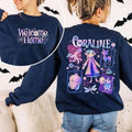 Coraline Movie Shirt, Coraline Doll Sweatshirt, Horror Film Shirt Cartoon Movie Shirt, Coraline Fan Tee Hoodie