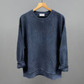 Navy Oversized Corded Crew T-Shirts, Hoodie, Sweatshirt | RetroVerseTees.com