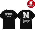 Cornhuskers X Jesus Won Two Sided Shirt