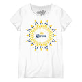 Corona Beer Sun Logo Women's Scoopneck T-Shirt - White Hoodie, Sweatshirt | RetroVerseTees.com