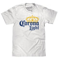 Corona Light Logo T-Shirt - White Hoodie, Sweatshirt | RetroVerseTees.com