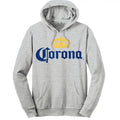 Corona Logo Pullover Hooded Sweatshirt - Gray T-Shirts, Hoodie | RetroVerseTees.com