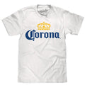 Corona Logo T-Shirt - White graphic tee Hoodie, Sweatshirt | RetroVerseTees.com