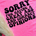 Correct Opinions Graphic Tee Hoodie, Sweatshirt | RetroVerseTees.com