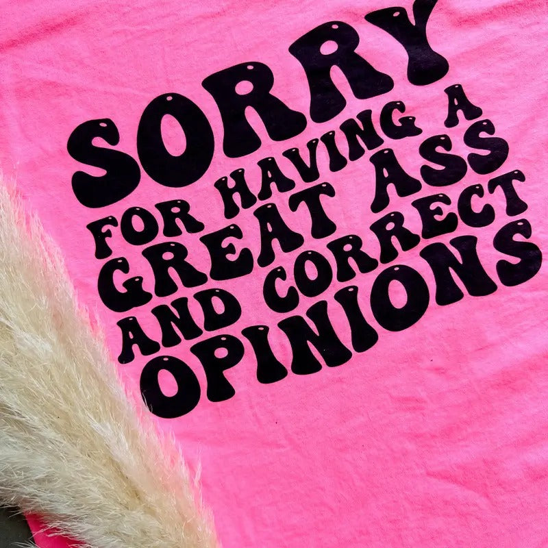 Correct Opinions Graphic Tee Hoodie, Sweatshirt | RetroVerseTees.com
