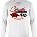 Corvette Stingray Long Sleeve T-Shirt - White graphic tee Hoodie, Sweatshirt | RetroVerseTees.com
