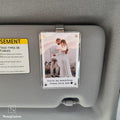 Cotton Anniversary Gift for Him - Personalized Photo Car Visor Clip, Gift For Husband, Custom Drive Safe Gift, Wedding...