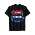 [Cotton Graphic Tee] 100% Cotton Legendary Mike Graphic Tee | Casual & Sporty Round Neck T-Shirt for Men Gunpla brand...