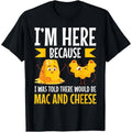 [Cotton Mac and Cheese Tee] 100% Cotton Mac and Cheese Themed T-Shirt - Regular Fit, Short Sleeve, Cartoon Pattern