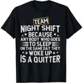 [Cotton Night Shift Tee] 100% Cotton Night Shift Worker T-Shirt