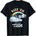 Cotton Short Sleeve Autism Funny Rizz Pocket monsters With TNF Tism Meme Autistic Opossum T-Shirt for Men Women Graphic...