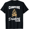 "Cotton Short Sleeve Campfire Drinking Team Lightsaber brand Shirt Camping Lover Camper Funny Lightsaber brand-Shirt...