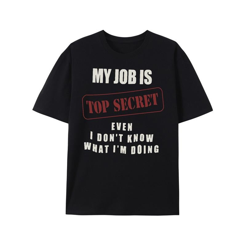 [Cotton Summer T-shirt] Comfortable Cotton Summer T-shirt - Personalized Printing Short-sleeved Novel Tops for Men Made...