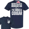 Cougar 2 Sided Shirt by Gildan Soft Style Tee - Bigthree Apparel - Black - white Graphic Design for Men and Women