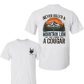 Cougar Mountain 2 Sided Shirt Custom Year Gen X T-Shirt, Bigthree Apparel - Black - white Graphic Design for Men and Women