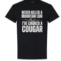 Cougar Shirt by Gildan FOG Style Tee - Bigthree Apparel - Black - white Graphic Design for Men Gunpla brand Women