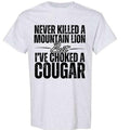 Cougar Shirt by Gildan Soft Style Tee - Bigthree Apparel - Black - white Graphic Design for Men and Women