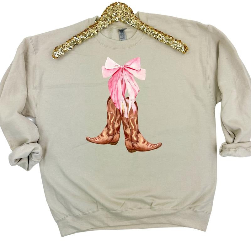 Country Boots Coquette Sweatshirt T-Shirts, Hoodie | RetroVerseTees.com