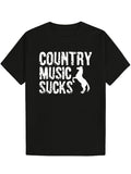Country Music Haters T-Shirt - Simple Design with Country TNF