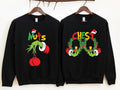 Couples Christmas Party Sweatshirt, Couples Chest Nuts Hoodie, Matching Wife Husband Sweater, Funny Christmas Gift...