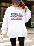 Courtesy Of The Red, White, And Blue Flag Sweatshirt Womenswear T-Shirts, Hoodie | RetroVerseTees.com