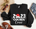 Cousin Crew 2023 Sweatshirt, Family Matching Hoodie, Cousins Group Gift Sweater, Xmas Family Gathering, Santa Hat...