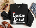 Cousin Crew Sweatshirt, Christmas 2023 Cousin Group Gift Hoodie, Family Matching Xmas Party Sweater, Cousins Gathering...