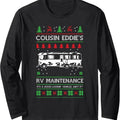 Cousin Eddies RV Maintenance Funny Holiday Ugly Christmas Long Sleeve T-Shirt Hoodie, Sweatshirt | RetroVerseTees.com