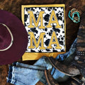 Cow Pattern Mama Graphic Tee Hoodie, Sweatshirt | RetroVerseTees.com
