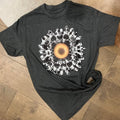 Cow Pattern Sunflower Graphic Tee Hoodie, Sweatshirt | RetroVerseTees.com