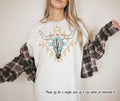 Cow Skull Desert Cactus Silhouette T Shirt Hoodie Sweater Southwest Boho Longhorn Animal Lover Shirt Buffalo Tshirts...