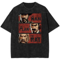 Cowboy Graphic Shirt, Retro Streetwear Essential for gamers, Arthur Morgan Red D4ad Redemption 2 Vintage Washed Tee...