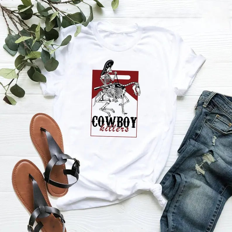 Cowboy Killer T Shirt, Cowboy Shirt, Skeleton Shirt, Western T Shirt, Cowboy Killer Skeleton  T-shirt, sweater and Hoodie...