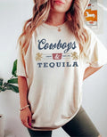 Cowboys and Tequila Unisex T-Shirt, Cowgirl And Tequila T-shirt Comfort Fabric Hoodie, Sweatshirt | RetroVerseTees.com