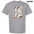 Cowgirl Boots Faux Rhinestone Comfort Colors T-Shirt Hoodie, Sweatshirt | RetroVerseTees.com