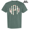 Cowgirl Christmas Monogram Comfort Colors T-Shirt 'NLB' Hoodie, Sweatshirt | RetroVerseTees.com