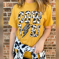 Cowgirl Cow Print Leopard Graphic Tee Hoodie, Sweatshirt | RetroVerseTees.com