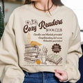 Cozy Girl Book Club T-Shirt, Coffee And Book Lover Sweatshirt, Fall Book Club Hoodie, Cozy Reader Tee | RetroVerseTees.com