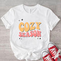 Cozy Season T-Shirt, Trendy Thanksgiving Shirt, Retro Fall Lover Tee, Weather Vibes Gift Shirt, Halloween T-Shirt....