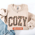 Cozy Season, Leopard Print, Halloween, Autumn, Fall Sweatshirt T-Shirts, Hoodie | RetroVerseTees.com